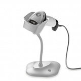DS4608-HCBU2100AZW & 20-71043-0BR - Zebra Handheld 7' Corded 2D Barcode Scanner (USB) with Stand; White