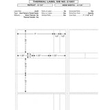 Die C1007-EA - 4.25" x 5.25" Pharmacy Labels with 5 warning stickers, per roll (500 Labels)