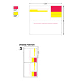 Die C940-EA - 4.125" x 4.625" Pharmacy Labels with 4 warning stickers, per roll (500 Labels)