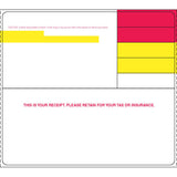 Die C940-EA - 4.125" x 4.625" Pharmacy Labels with 4 warning stickers, per roll (500 Labels)